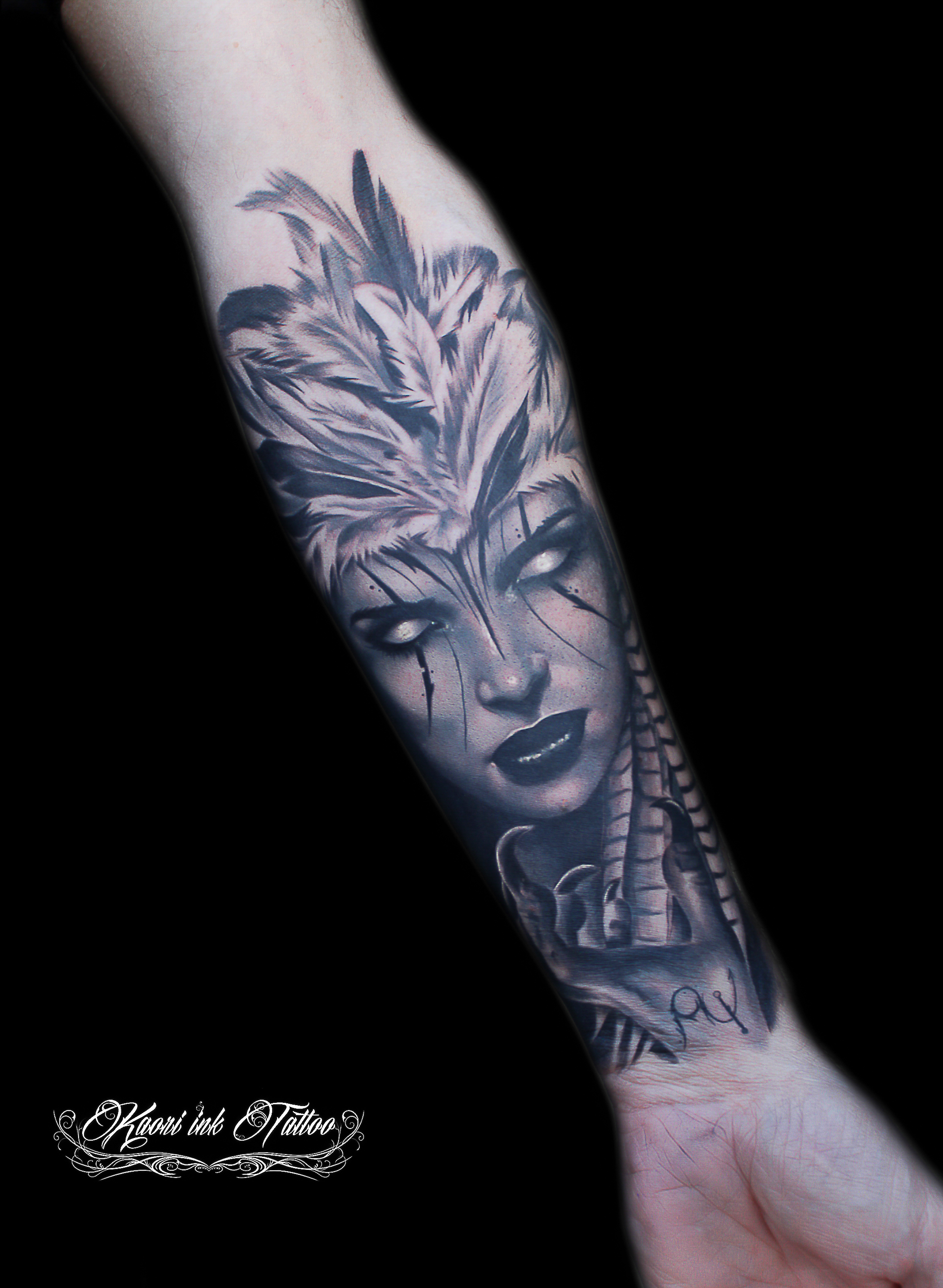 tatouage renaissance - démone phoenix